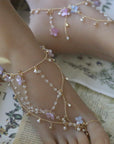 Hydrangea Tassel Anklet