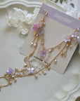Hydrangea Tassel Anklet