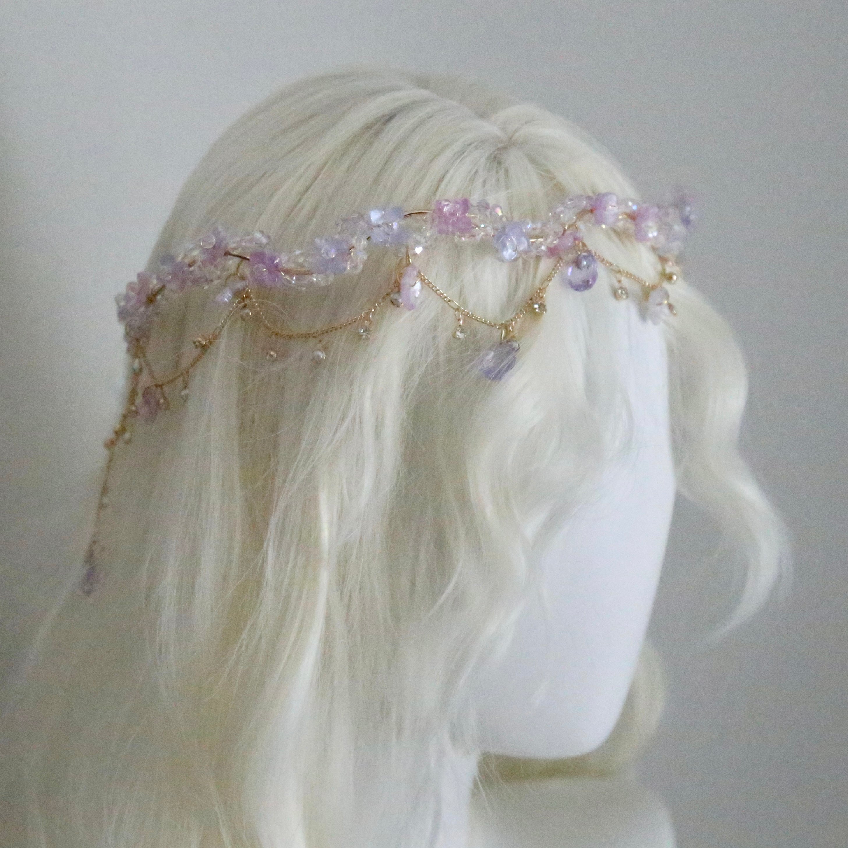 Hydrangea Crystal Tiara Headband