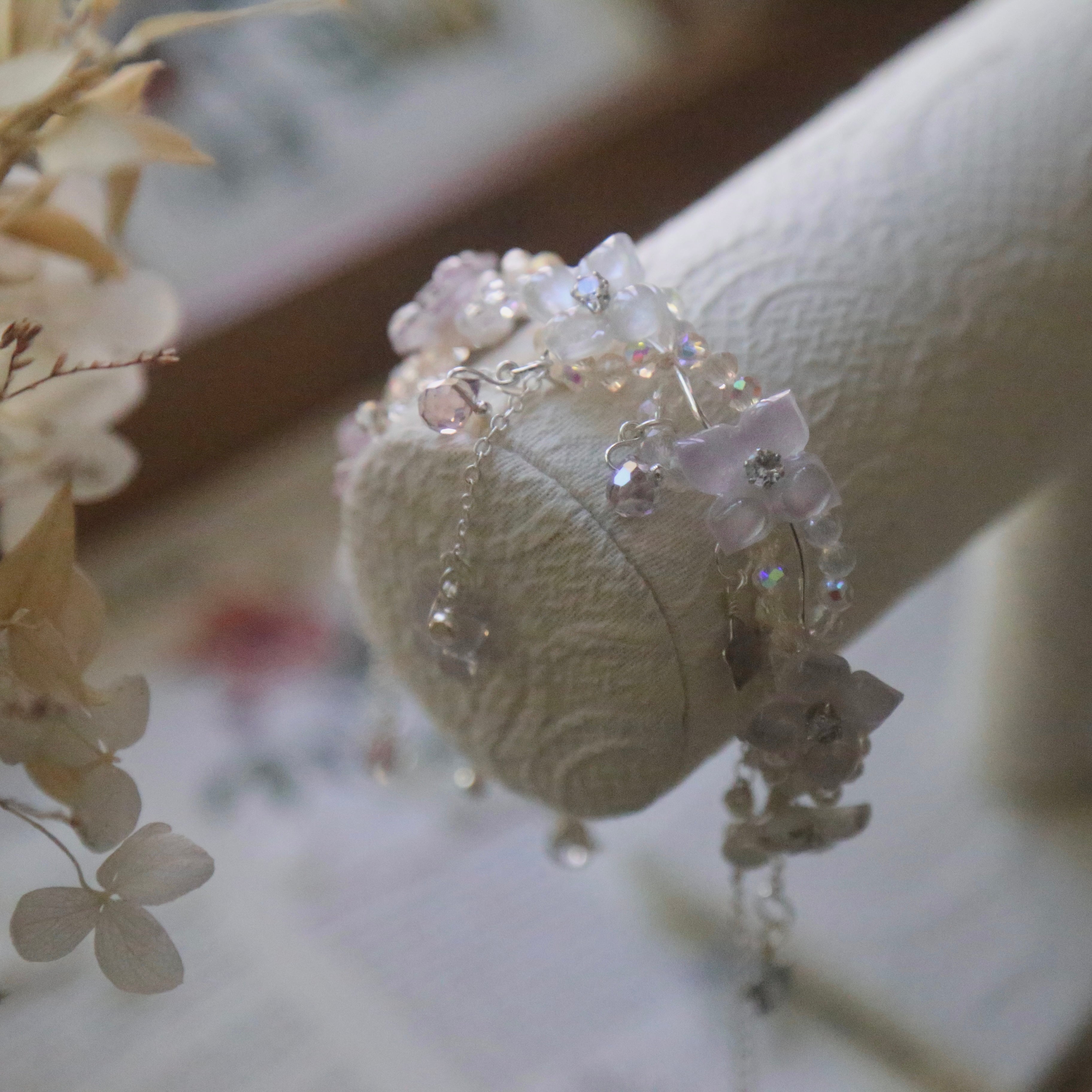 Lavender Hydrangea Bracelet