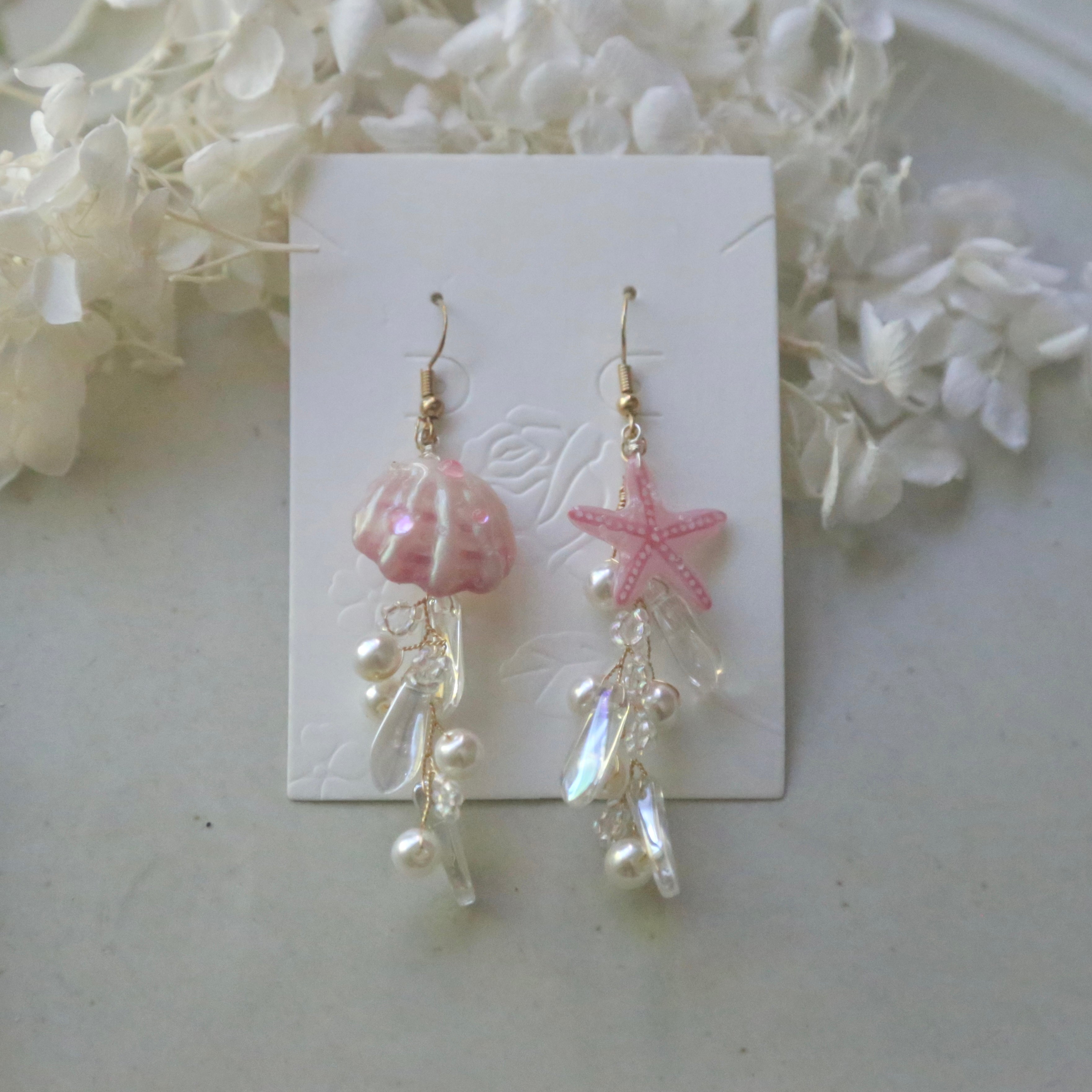 Pink Starfish Earrings