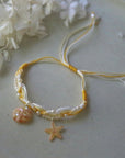 Shell & Starfish Woven Bracelet