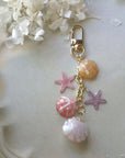 Shell & Starfish Bell Keychain