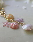 Shell & Starfish Bell Keychain