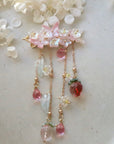 Strawberry Butterfly Hair Clip