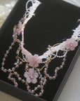 Blush Bloom Crystal Choker
