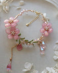 Peach Blossom Tassel Bracelet