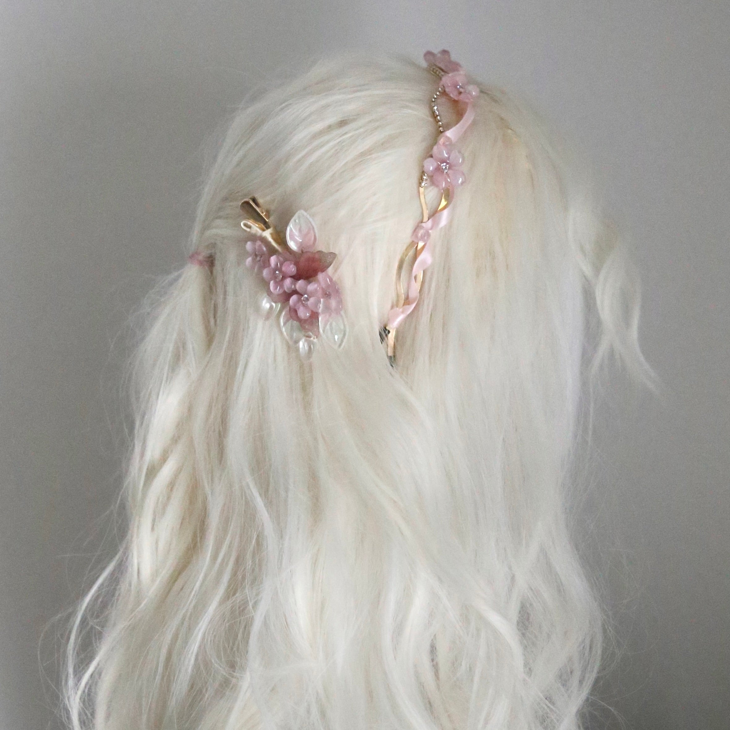 Blush Bloom Ribbon Headband
