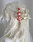 Strawberry Blossom Hair Claw