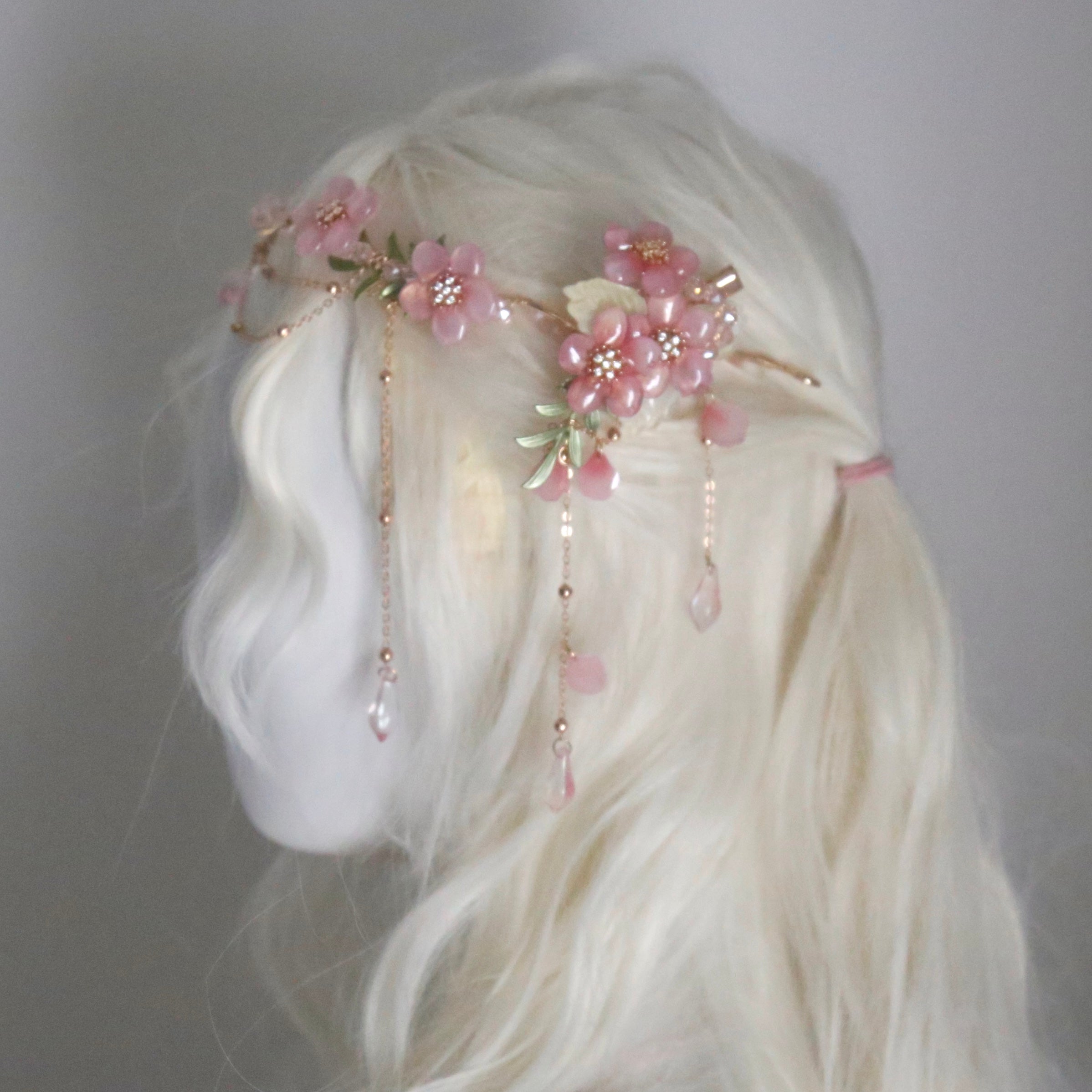 Peach Blossom Hair Clip