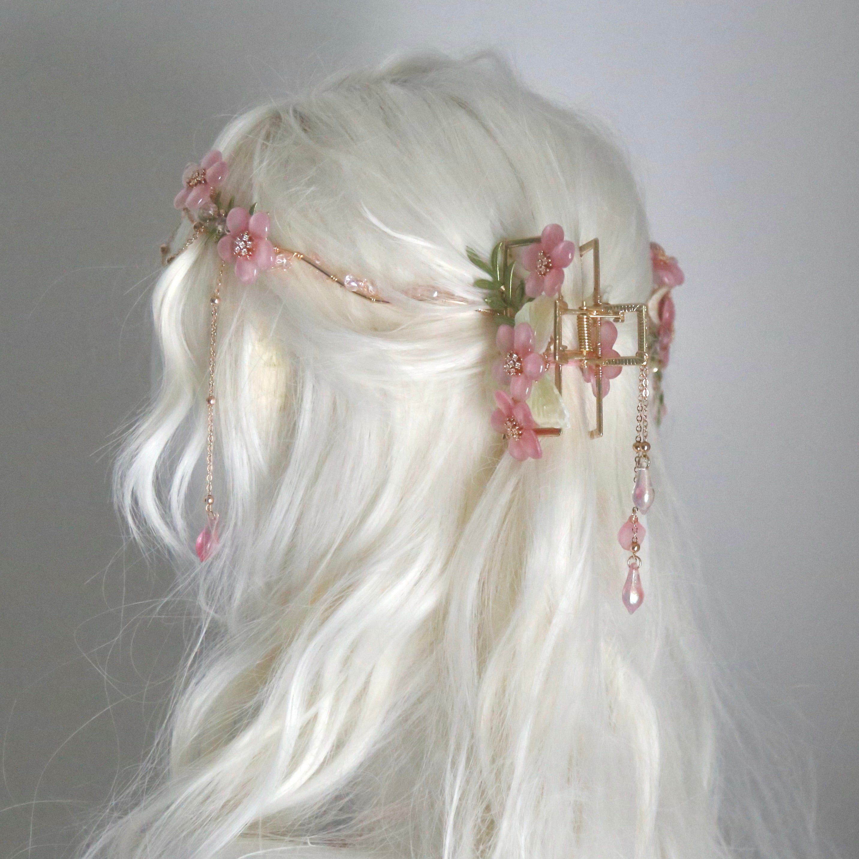Peach Blossom Hair Claw