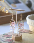 Blush Bloom Chandelier Earrings