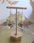 Strawberry Leaf Earrings