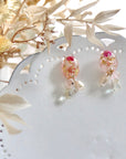 Resin Daisy Pink Earrings