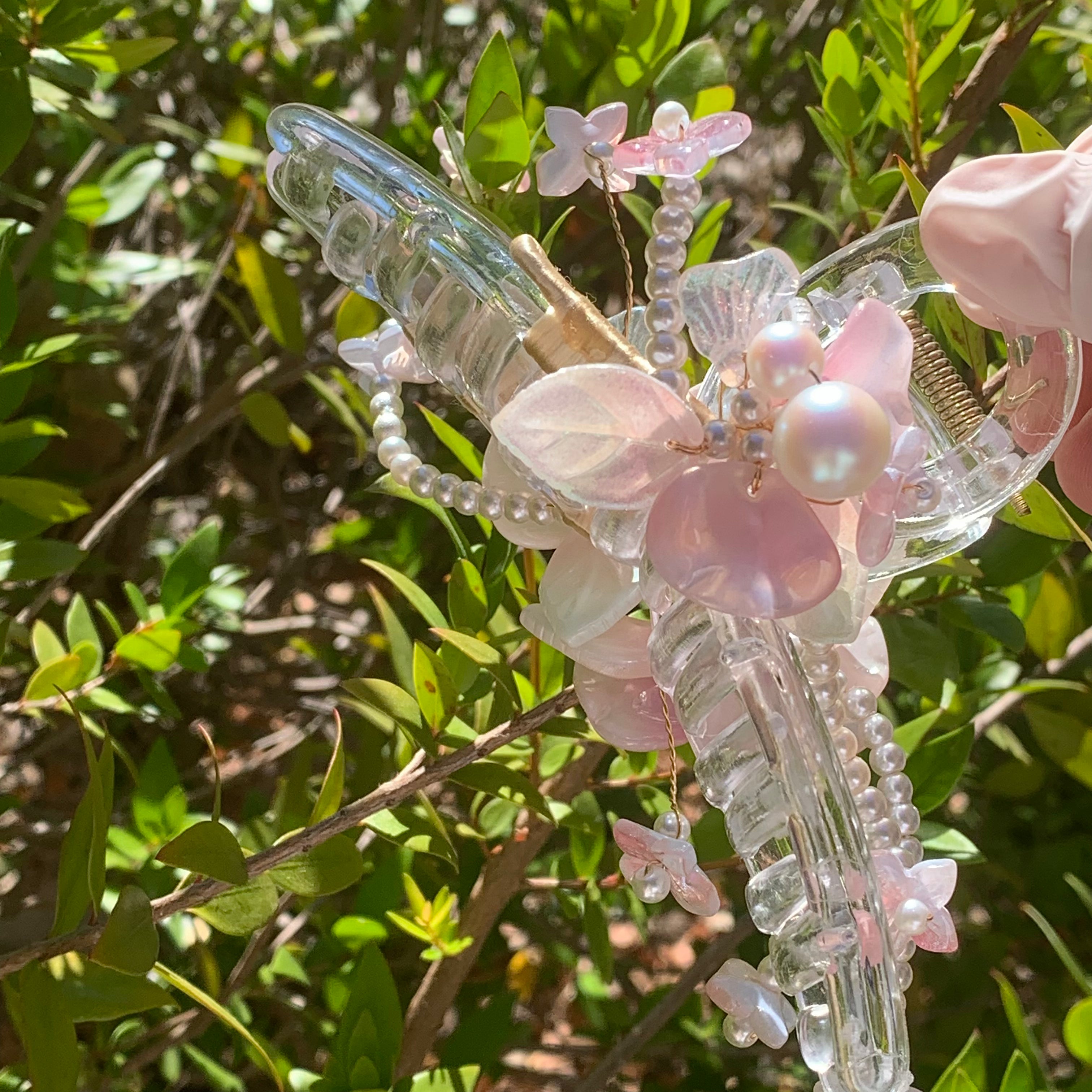 Iridescent Orchid Hair Claw