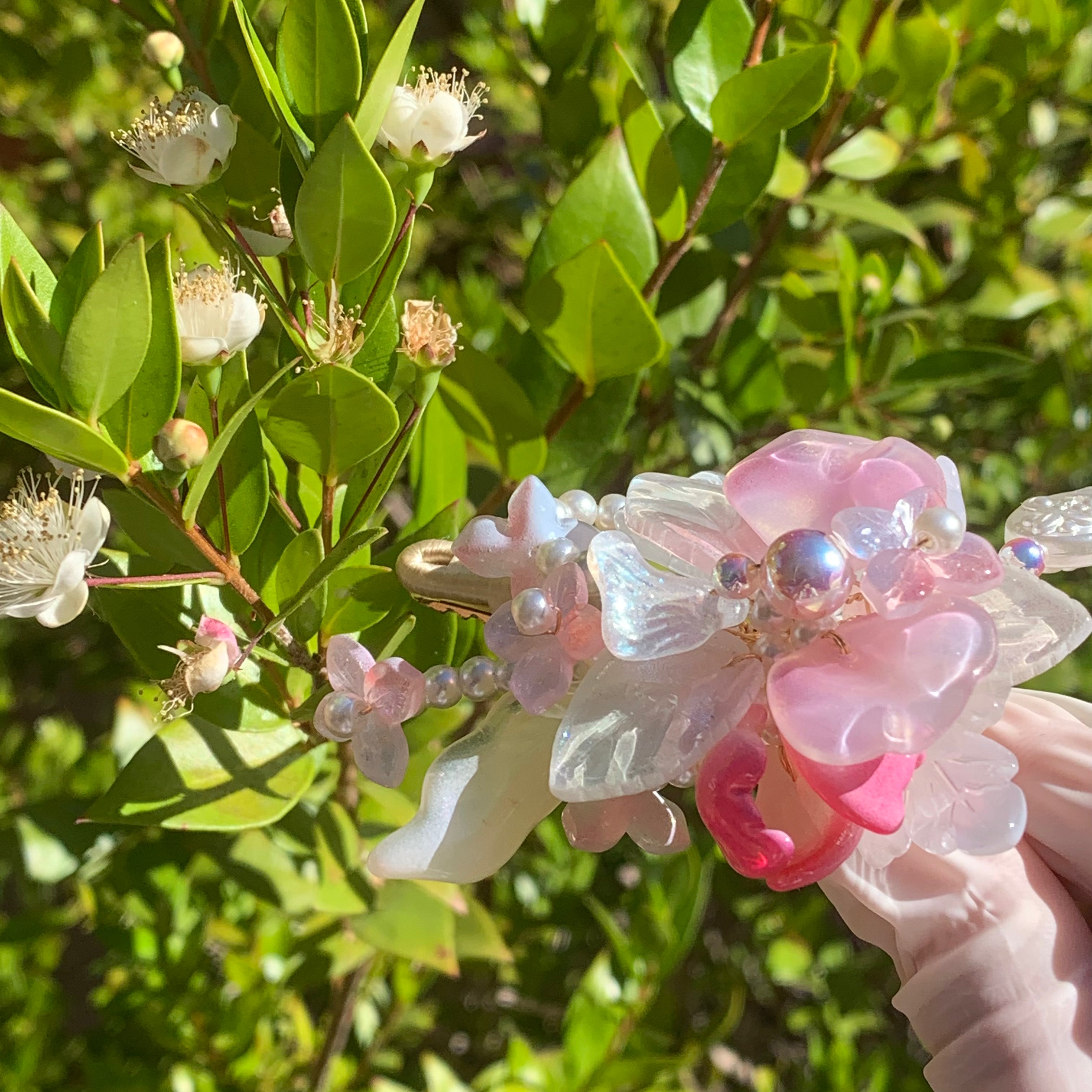 Iridescent Orchid Hair Clip