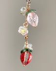 Strawberry Bloom Phone Charm