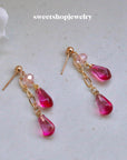 Mini Pomegranate Seed Earrings