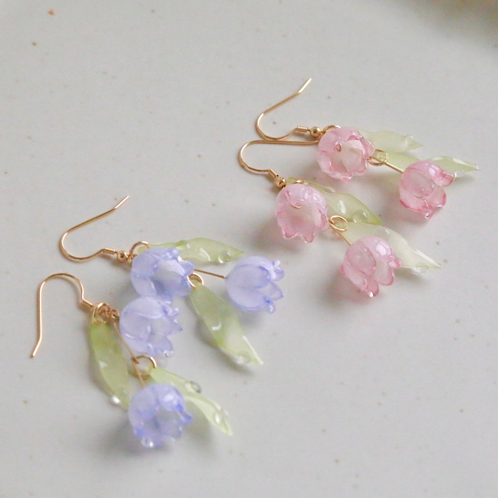 Shrink Plastic Lily Of The Valley Earrings