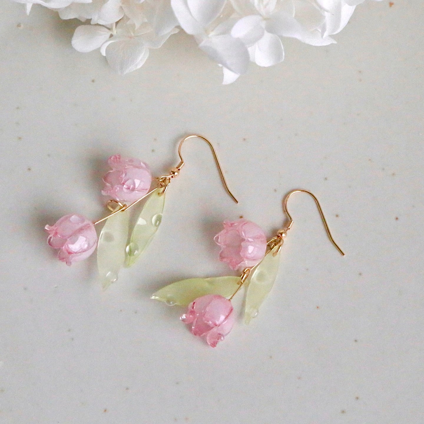 Shrink Plastic Lily Of The Valley Earrings