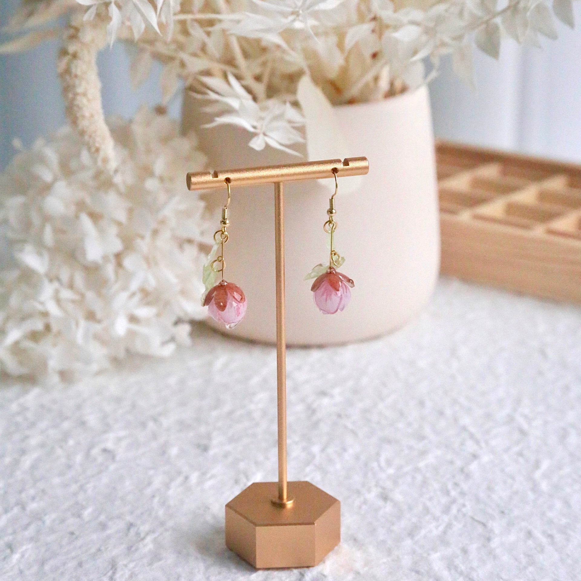 Peach Blossom Buds Earrings