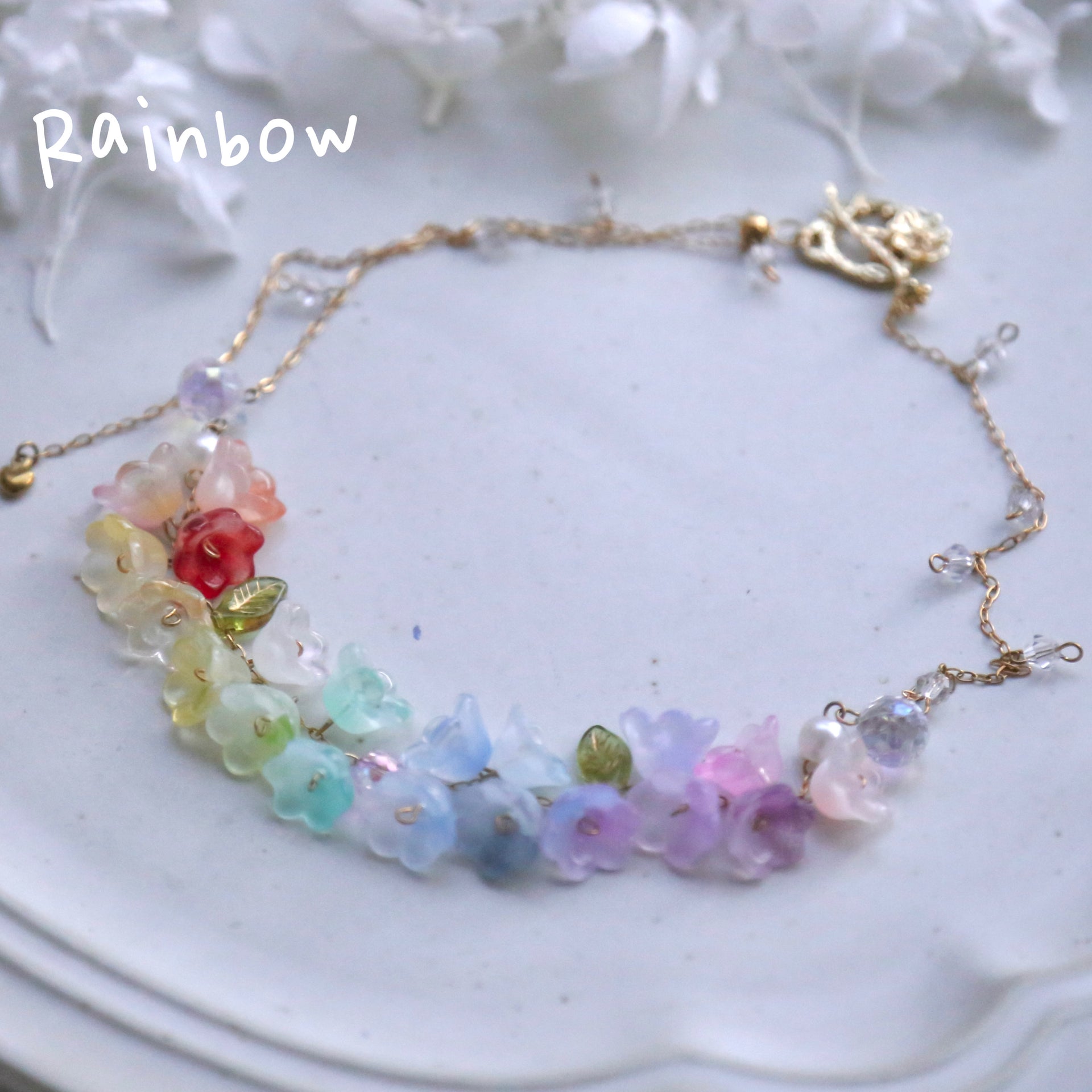 18+ Colorful Flower Necklace