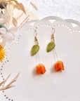 Shrink Plastic Tulip Earrings
