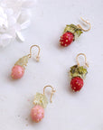 Resin Strawberry Earrings