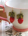 Resin Strawberry Earrings