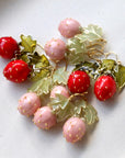 Resin Strawberry Earrings