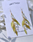 Bamboo leaf earrings