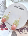 Resin Strawberry Earrings