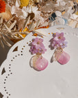 Light Purple Sakura Earrings